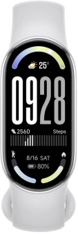 Фитнес-трекер Xiaomi Smart Band 10 AMOLED корп.:серебристый рем.:серый (BHR07PSGL) - купить недорого с доставкой в интернет-магазине
