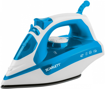 Утюг Scarlett SC-SI30P17 2200Вт синий/белый - купить недорого с доставкой в интернет-магазине