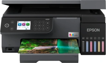 МФУ струйный Epson EcoTank L8100 (C11CK94402) A4 WiFi черный - купить недорого с доставкой в интернет-магазине
