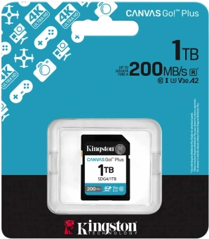 Флеш карта SDXC 1TB Kingston SDG4/1TB Canvas Go! Plus w/o adapter - купить недорого с доставкой в интернет-магазине