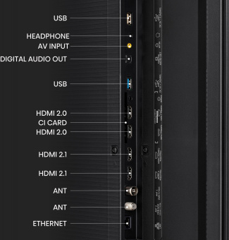 Телевизор LED Hisense 65" 65UXKQ темно-серый 4K Ultra HD 120Hz DVB-T DVB-T2 DVB-C DVB-S DVB-S2 USB WiFi Smart TV - купить недорого с доставкой в интернет-магазине