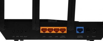 Роутер беспроводной TP-Link ARCHER AX72 PRO AX5400 10/100/1000/2500BASE-TX/4G ready черный - купить недорого с доставкой в интернет-магазине