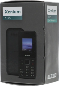 Мобильный телефон Xenium X175 черный моноблок 2Sim 1.77" 128x160 Nucleus GSM900/1800 MP3 FM - купить недорого с доставкой в интернет-магазине