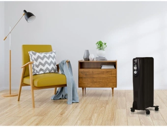 Радиатор масляный Ballu Classic Black BOH/CL-07BRN 1500Вт черный/серый - купить недорого с доставкой в интернет-магазине