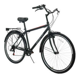 Велосипед Digma Prosperity городской рам.:19" кол.:28" черный 16.05кг (PROSPERITY-28-ST-R-BK) - купить недорого с доставкой в интернет-магазине