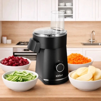 Измельчитель электрический Kitfort КТ-3580 200Вт черный - купить недорого с доставкой в интернет-магазине