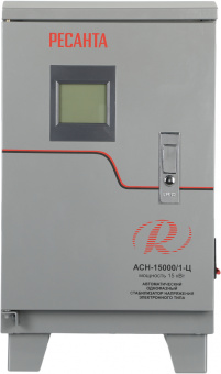 Стабилизатор напряжения Ресанта АСН-15000/1-Ц 15кВА однофазный серый (63/6/11) - купить недорого с доставкой в интернет-магазине