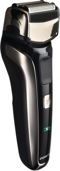 Бритва сетчатая Polaris PMF 1013RC реж.эл.:3 питан.:элек.сеть/аккум. черный/серебристый - купить недорого с доставкой в интернет-магазине