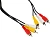 Кабель аудио-видео Ningbo 3хRCA (m)/3хRCA (m) 2м. черный (JAAC027-2)