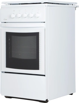 Плита Газовая Flama RG 2401 W белый (металлическая крышка) реш.сталь - купить недорого с доставкой в интернет-магазине