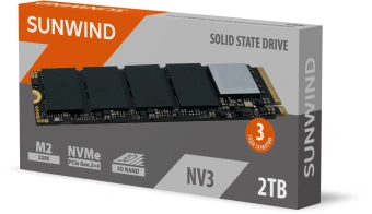 Накопитель SSD SunWind PCIe 3.0 x4 2TB SWSSD002TN3 NV3 M.2 2280 - цена, купить или заказать с доставкой в интернет-магазине Накопитель SSD SunWind PCIe 3.0 x4 2TB SWSSD002TN3 NV3 M.2 2280 - купить недорого с доставкой в интернет-магазине
