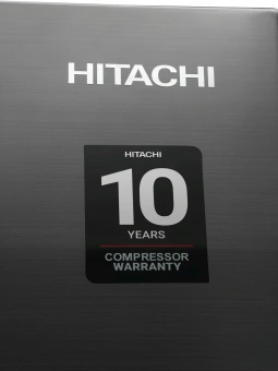 Холодильник Hitachi HRTN7489DF BBKCS 2-хкамерн. черный глянц. инвертер - купить недорого с доставкой в интернет-магазине