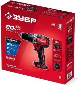 Дрель-шуруповерт Зубр ДБ-165-22 40Вт аккум. патрон:быстрозажимной - купить недорого с доставкой в интернет-магазине