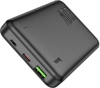 Мобильный аккумулятор Hoco J87 Tacker 10000mAh QC3.0/PD3.0 20W 3A USB-A/USB-C черный - купить недорого с доставкой в интернет-магазине