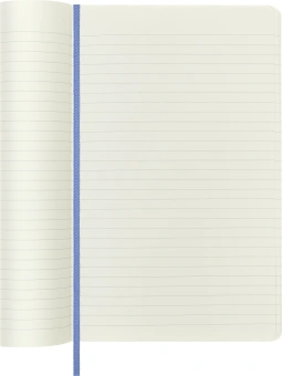 Блокнот Moleskine CLASSIC SOFT QP616B42 Large 130х210мм 192стр. линейка мягкая обложка голубая гортензия - купить недорого с доставкой в интернет-магазине