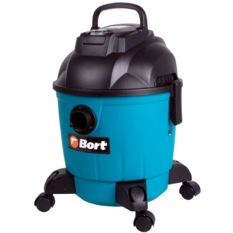 Строительный пылесос Bort BSS-1218 1200Вт (уборка: сухая/влажная) синий - купить недорого с доставкой в интернет-магазине