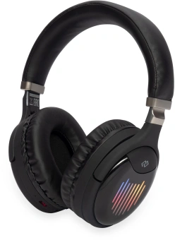 Гарнитура накладные Digma BT-16 черный беспроводные bluetooth оголовье (BT-16B) - купить недорого с доставкой в интернет-магазине
