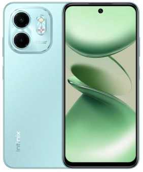 Смартфон Infinix X6532 Smart 9 128Gb 3Gb зеленый моноблок 3G 4G 2Sim 6.7" 720x1600 Android 14 13Mpix 802.11 a/b/g/n/ac GPS GSM900/1800 GSM1900 TouchSc Protect FM microSD max2048Gb - купить недорого с доставкой в интернет-магазине