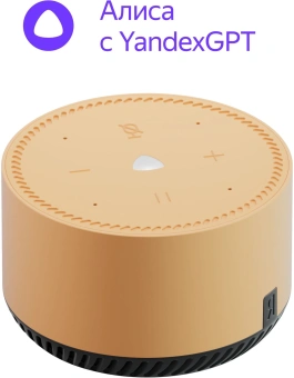 Умная колонка Yandex Станция Лайт Алиса бежевый 5W 1.0 BT 10м (YNDX-00025B) - купить недорого с доставкой в интернет-магазине