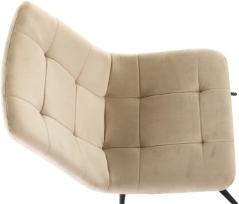 Стул для дома Бюрократ CH-K1 бежевый Holland 06 металл черный на ножках (CH-K1_1/HL07) - купить недорого с доставкой в интернет-магазине