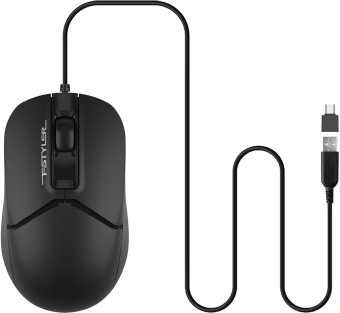 Мышь A4Tech Fstyler FM12ST черный оптическая 1200dpi silent USB для ноутбука 2but (FM12ST BLACK) - купить недорого с доставкой в интернет-магазине