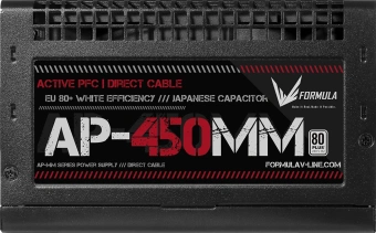 Блок питания Formula ATX 450W AP-450ММ 80 PLUS WHITE (20+4pin) APFC 120mm fan 6xSATA RTL - купить недорого с доставкой в интернет-магазине