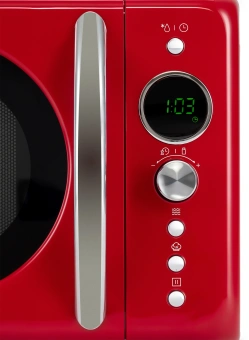 Микроволновая Печь Hyundai HYM-D3037 20л. 700Вт красный/серебристый - купить недорого с доставкой в интернет-магазине