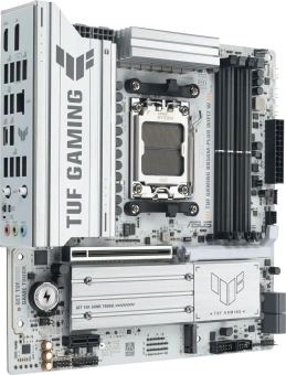 Материнская плата Asus TUF GAMING B850M-PLUS WIFI7 W SocketAM5 AMD B850 4xDDR5 mATX AC`97 8ch(7.1) 2.5Gg RAID+HDMI+DP - купить недорого с доставкой в интернет-магазине