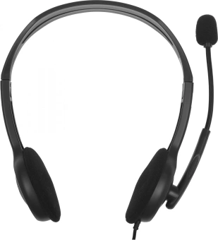 Наушники с микрофоном Logitech H110 серый 1.8м накладные оголовье (981-000271) - купить недорого с доставкой в интернет-магазине
