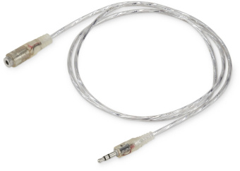 Кабель-удлинитель аудио Buro Jack 3.5 (m)/Jack 3.5 (f) 1м. прозрачный (CAB025-1M) - купить недорого с доставкой в интернет-магазине