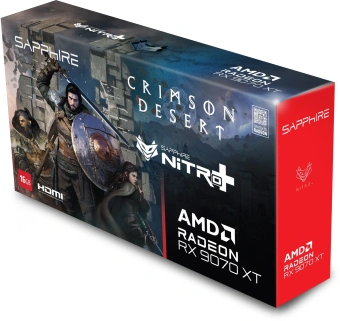 Видеокарта Sapphire PCI-E 5.0 11348-10-20G NITRO+AMD RADEON RX 9070 XT 16GB CRIMSON DESERT EDITION GAMING OC LITE AMD Radeon RX 9070XT 16Gb 256bit GDDR6 2520/20000 HDMIx2 DPx2 HDCP Ret - купить недорого с доставкой в интернет-магазине