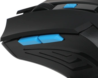 Мышь Defender Accura MM-275 черный/синий оптическая 1600dpi беспров. USB 5but (52275) - купить недорого с доставкой в интернет-магазине