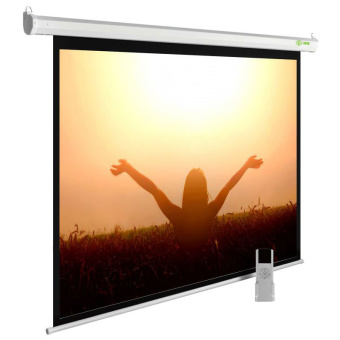 Экран Cactus 165x220см MotoExpert CS-PSME-220x165-WT 4:3 настенно-потолочный рулонный белый (моторизованный привод) - купить недорого с доставкой в интернет-магазине