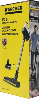 Пылесос Karcher VC 6 Cordless серебристый/белый - купить недорого с доставкой в интернет-магазине