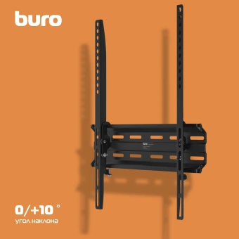 Кронштейн для телевизора Buro TL3 черный 32"-65" макс.35кг настенный наклон - купить недорого с доставкой в интернет-магазине