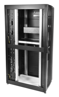 Шкаф серверный ЦМО (ШТК-СП-48.6.10-48АА-9005) напольный 48U 600x1000мм пер.дв.перфор. задн.дв.двуст. 4 бок.пан. 1350кг черный 683мм 156кг 120град. 2215мм IP20 металл - купить недорого с доставкой в интернет-магазине