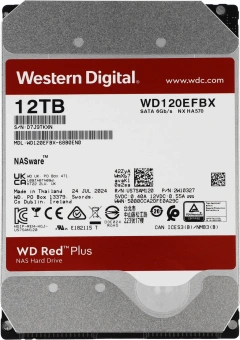 Жесткий диск WD SATA-III 12TB WD120EFBX NAS Red Plus (7200rpm) 256Mb 3.5" - купить недорого с доставкой в интернет-магазине