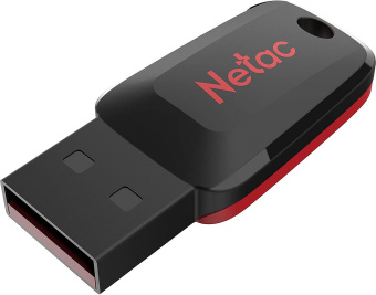 Флеш Диск Netac 32GB U197 NT03U197N-032G-20BK USB2.0 черный/красный - купить недорого с доставкой в интернет-магазине