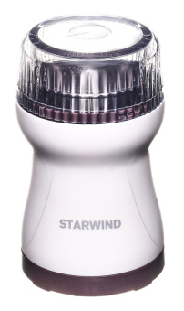 Кофемолка Starwind SGP4422 200Вт сист.помол.:ротац.нож вместим.:40гр белый/коричневый - купить недорого с доставкой в интернет-магазине