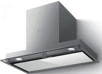 Вытяжка встраиваемая Elica Boxin IXGL/A/90 нержавеющая сталь/стекло белое управление: поворотные переключатели (1 мотор) - купить недорого с доставкой в интернет-магазине