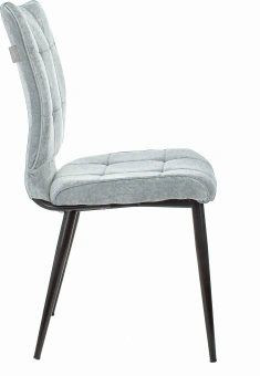 Стул для дома Бюрократ CH-K10 серо-голуб. Light 28 металл черный на ножках (CH-K10_1/LT28) - купить недорого с доставкой в интернет-магазине