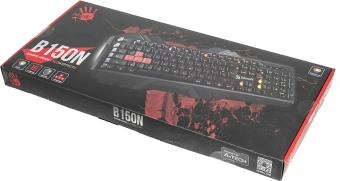 Клавиатура A4Tech Bloody B150N черный USB for gamer LED - купить недорого с доставкой в интернет-магазине