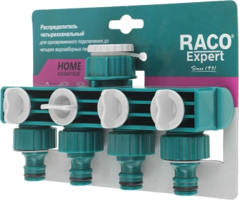 Распределитель Raco 4250-55258C Д.вх.1/2" Д.вых.3/4" зеленый/белый - купить недорого с доставкой в интернет-магазине