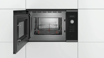 Микроволновая печь Bosch BEL554MS0 25л. 900Вт черный/нержавеющая сталь (встраиваемая) - купить недорого с доставкой в интернет-магазине