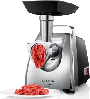 Мясорубка Bosch MFW67440 2000Вт черный/серебристый - купить недорого с доставкой в интернет-магазине