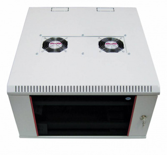 Шкаф коммутационный ЦМО (ШРН-М-12.500) настенный 12U 600x520мм пер.дв.стекл 50кг серый 456мм 21.6кг 180град. 610мм - купить недорого с доставкой в интернет-магазине