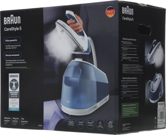 Парогенератор Braun CareStyle 5 IS5245BL 2400Вт синий/белый - купить недорого с доставкой в интернет-магазине