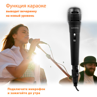 Минисистема SunWind SW-MS50 черный 45Вт FM USB BT SD/MMC - купить недорого с доставкой в интернет-магазине