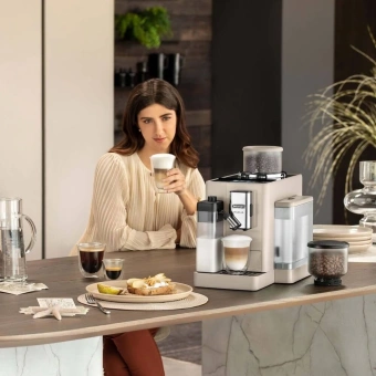 Кофемашина Delonghi EXAM440.55.BG 1450Вт бежевый - купить недорого с доставкой в интернет-магазине