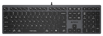 Клавиатура A4Tech Fstyler FX50 серый USB slim Multimedia - купить недорого с доставкой в интернет-магазине